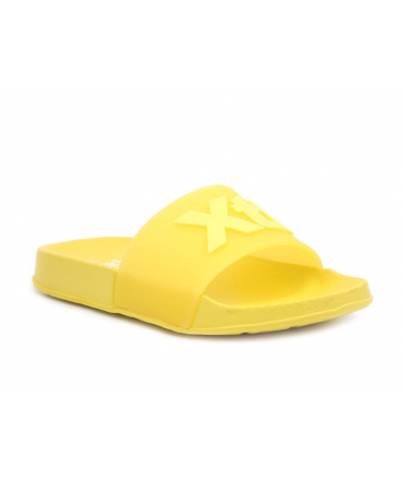 Claquettes unisexe Xti 57894 pour filles et garçons jaune, mules enfants semelle anatomique