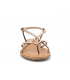Les Tropéziennes par M belarbi Monatres étain 42719, sandale pour femmes en cuir