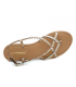 Les Tropéziennes par M belarbi Monatres étain 42719, sandale pour femmes en cuir
