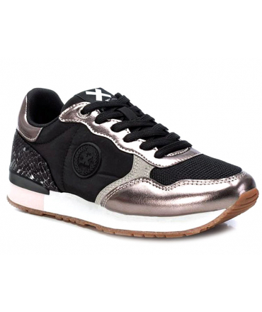 Baskets femmes à lacets XTI noir multi 140421