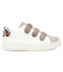 Xti baskets femmes 3 velcros 140551 beige