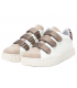 Xti baskets femmes 3 velcros 140551 beige