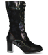 Bottes Laura Vita Kacio 09 noir, botte femmes fantaisie talon 5 cm