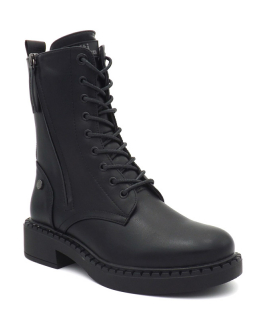 Xti 140212, boots style Doc Martens noir fermeture zip