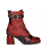 Boots rouge Laura Vita Evcao 41, bottine cuir fantaisie