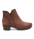 Kaola 3960 marron, bottines confortable pour femmes avec petit talon 4 Cm