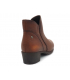 Kaola 3960 marron, bottines confortable pour femmes avec petit talon 4 Cm