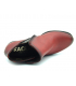 Boots cuir type confort Kaola 6430 rouge pour femmes