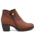 Boots cuir type confort Kaola 6430 marron pour femmes