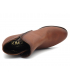 Boots cuir type confort Kaola 6430 marron pour femmes