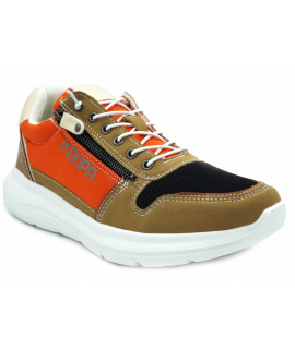 Sneakers Kdopa Solis orange, baskets confort pour hommes