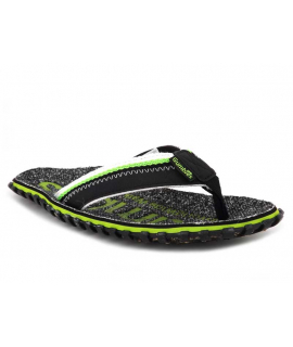 Tongs Gumbies Cairns vert | Semelle épaisse entre doigts tissu recyclé