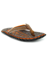 Tongs Gumbies Cairns orange | Semelle éva entre doigts tissu recyclé