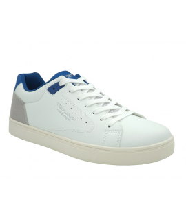 Teddy Smith 71642 baskets blanc et bleu homme