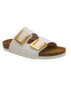 Métamorfose Nadjoint mule anatomique blanc pour femme double bride