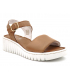 Elue par Nous Negare camel, sandale femmes type confort