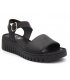 Nu-pieds Elue par Nous Negare noir, sandale femmes type confort
