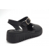 Nu-pieds Elue par Nous Negare noir, sandale femmes type confort