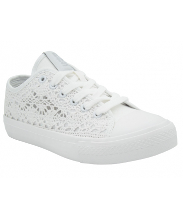 Refresh 170735 tennis en dentelle blanche pour femme