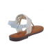 XTI 141271 Sandale plate macramé beige pour femmes [VEGAN]
