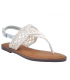 XTI 141271 Sandale plate macramé beige pour femmes [VEGAN]