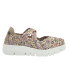 Ballerine Bernie Mev fx Drake multi beige avec semelle épaisse