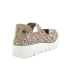 Ballerine Bernie Mev fx Drake multi beige avec semelle épaisse