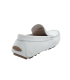 Kdopa Saul 2, mocassin blanc en cuir nubuck mode et confortables pour hommes