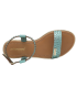 Les Tropeziennes Hippy sandales pour femme de couleur bleu metal