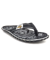 Tong gumbies Midnight Black, en coton et pneus recyclés