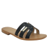 Les Tropeziennes Hadamia mule noir serpent craquelé pour femme