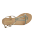 Les Tropeziennes Habuc sandales pour femme taupe et or