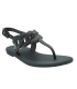 Zaxy sandale avec chainette Classe Sand AD noire avec reflets , chaussures vegan