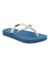 Tongs enfants Copacabana Brasil Kids bleu et blanc, semelle anatomique