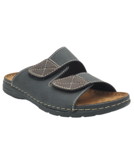 Patrizia Piero noir, mules confortables 2 velcros 