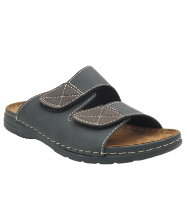 Patrizia Piero noir, mules confortables 2 velcros 