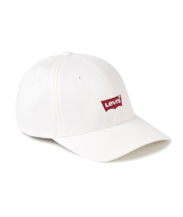 Lévi's casquette Mid Batwing Flexfit blanche en coton 