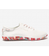 Tennis cuir pleine fleur TBS Jazaru Camouflage blanc et corail