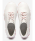 Tennis cuir pleine fleur TBS Jazaru Camouflage blanc et corail