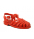 Meduse Sun rouge, sandale de plage plastique pour fillettes