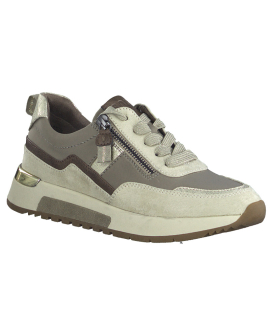 Baskets Jana 23769-41 taupe, avec compensé et largeur pour pieds forts