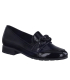 Mocassin confort Jana 24260-41 noir vernis, spécial pieds large ou fort