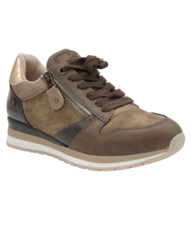 Baskets XTI 140488 taupe, tennis mode et confortable pour femmes