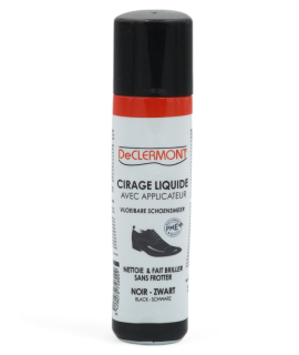 Cirage liquide noir Declermont avec applicateur 