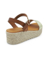 Sandale plateforme Eva Frutos 790 marron et doré - Chaussures confort espagnole790