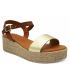 Sandale plateforme Eva Frutos 790 marron et doré - Chaussures confort espagnole790