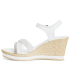 Sandale Marco Tozzi 28013-42 en cuir blanc multi