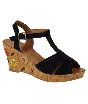 Sandales Les P'tites Bombes Judy noir