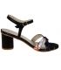 Sandale Desigual à talon rond noire