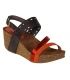 Compensée anatomique Vaquetilla métal Hee shoes 